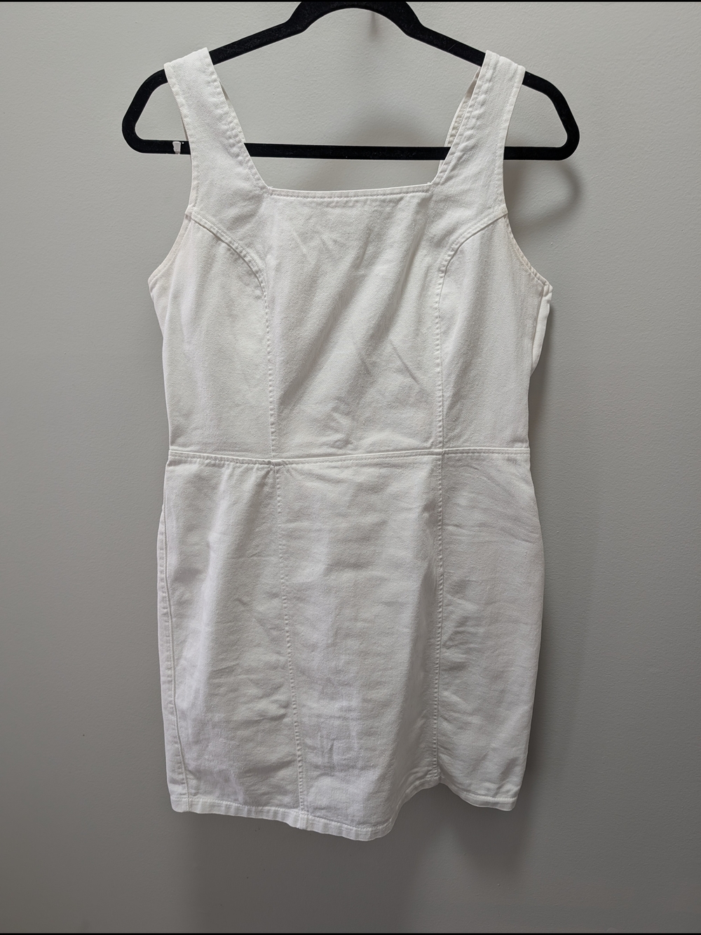 Vtg Corset Back Denim Dress